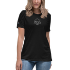 Women's Relaxed T-Shirt "Moin" gestickt