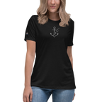 Women's Relaxed T-Shirt "Möwenanker" gestickt