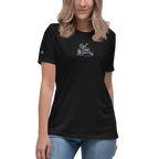 Women's Relaxed T-Shirt "Op´n Diek" gestickt
