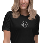 Women's Relaxed T-Shirt "Moin" gestickt