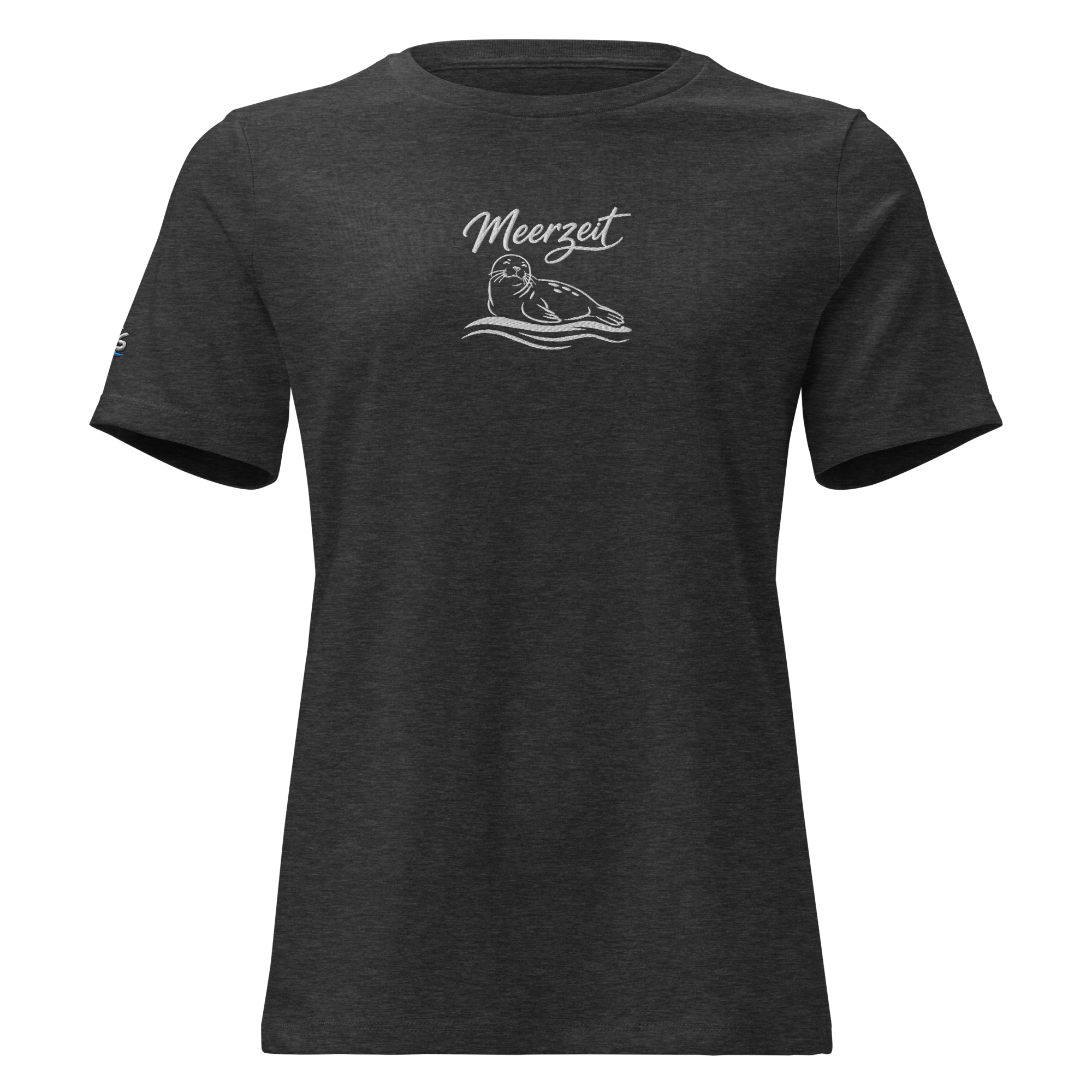 Women's Relaxed T-Shirt "Meerzeit" gestickt