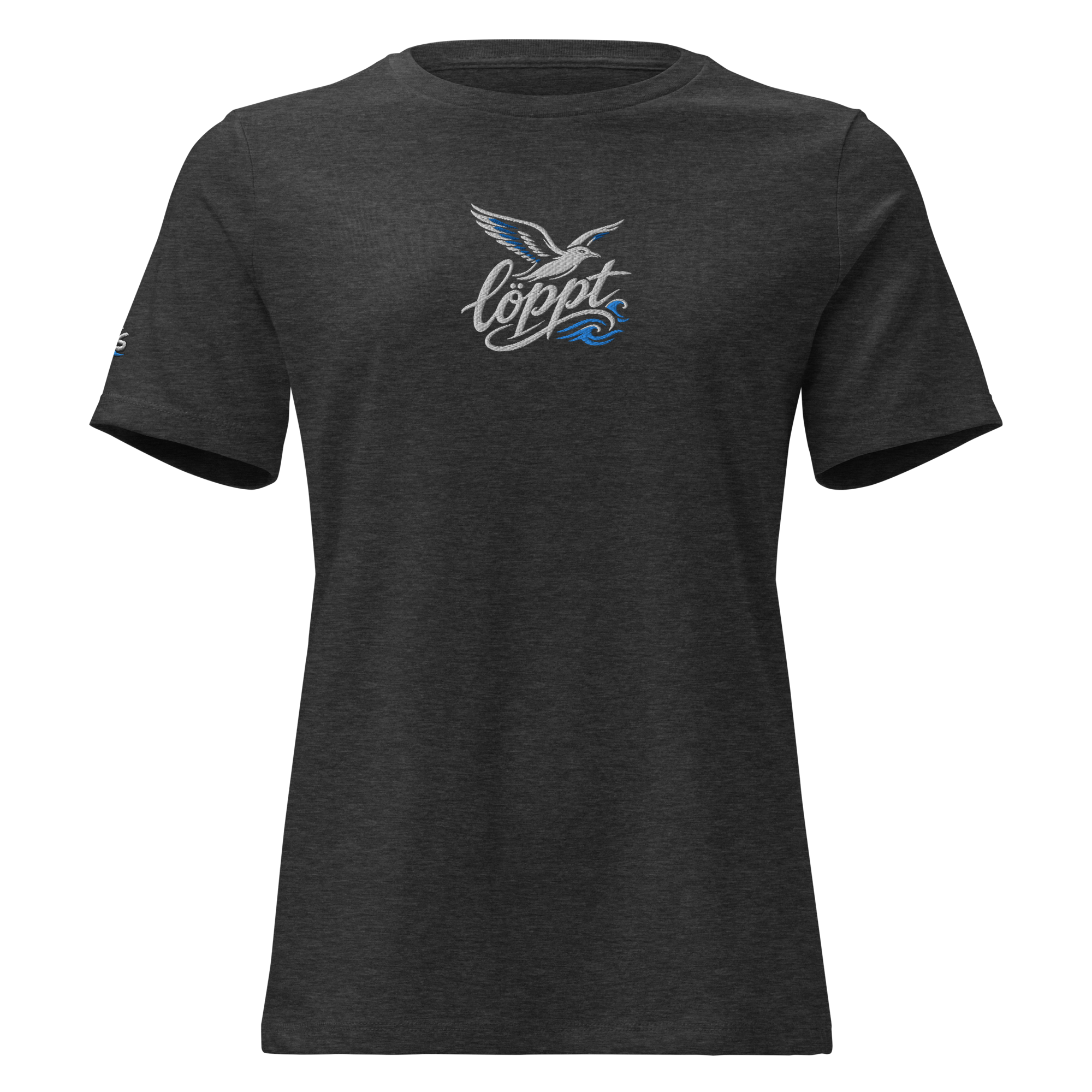 Women's Relaxed T-Shirt "löppt" gestickt