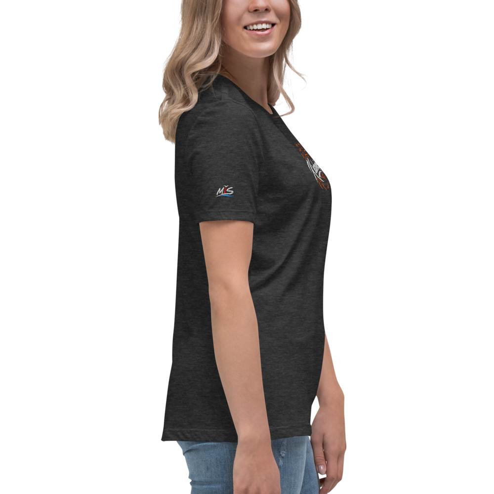 Women's Relaxed T-Shirt "Krabbenkopp" gestickt