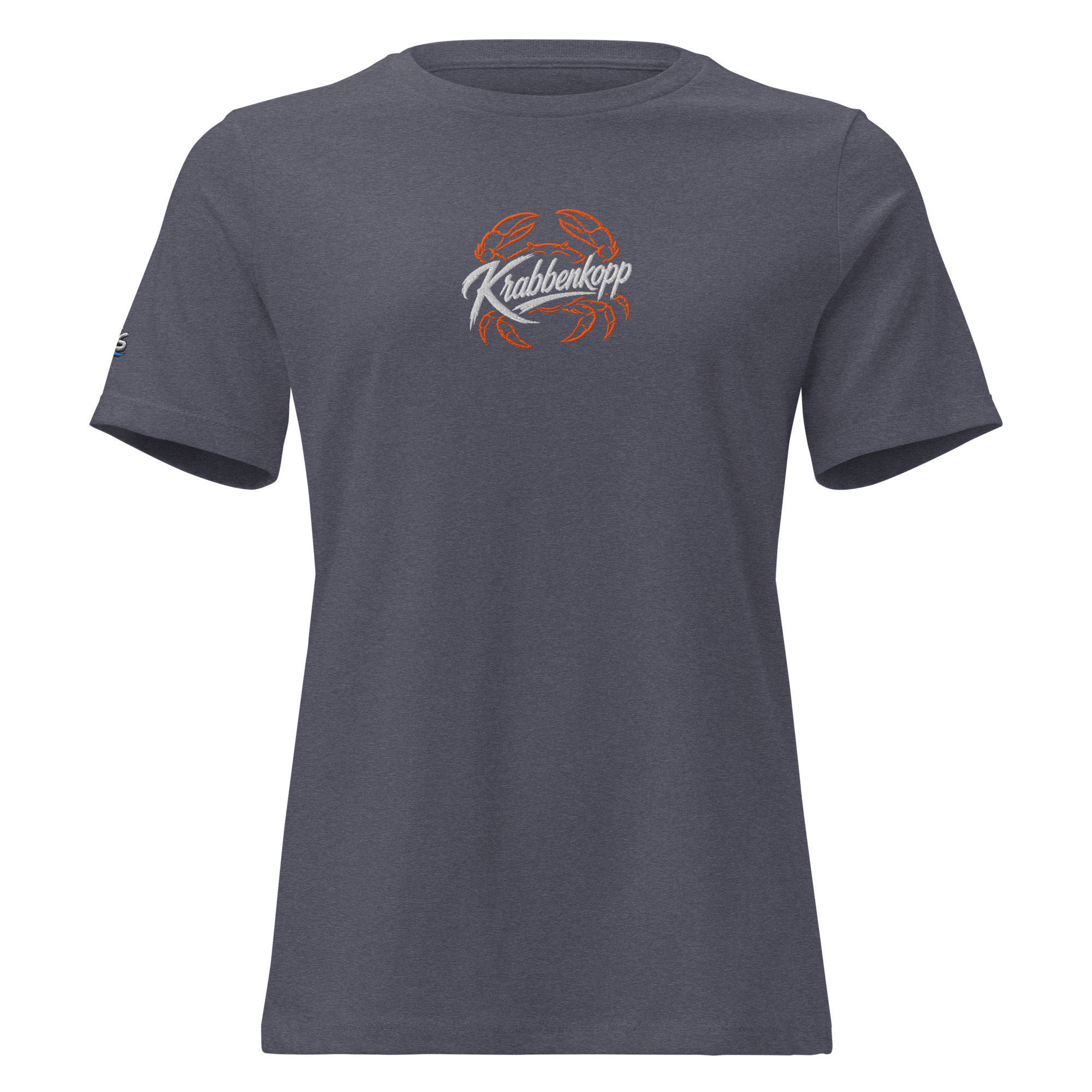 Women's Relaxed T-Shirt "Krabbenkopp" gestickt