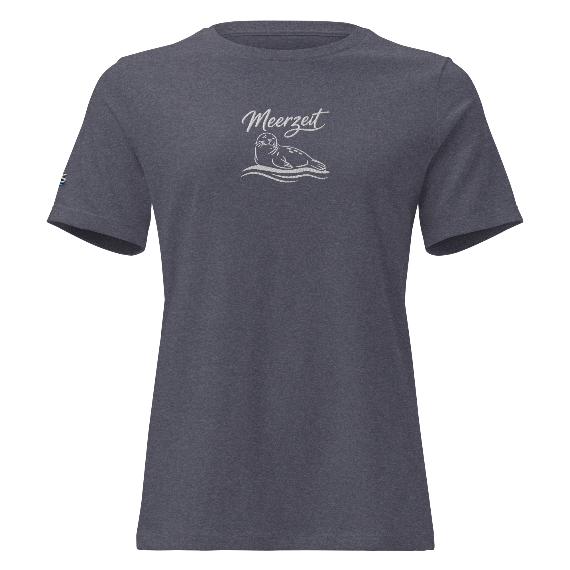 Women's Relaxed T-Shirt "Meerzeit" gestickt