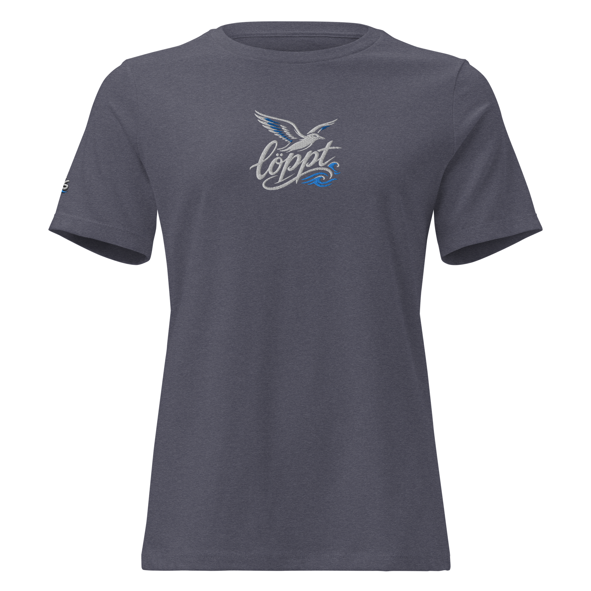 Women's Relaxed T-Shirt "löppt" gestickt