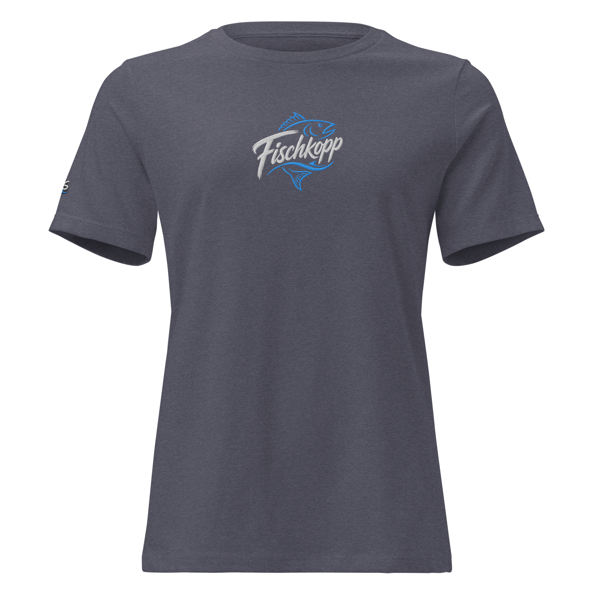 Women's Relaxed T-Shirt "Fischkopp" gestickt