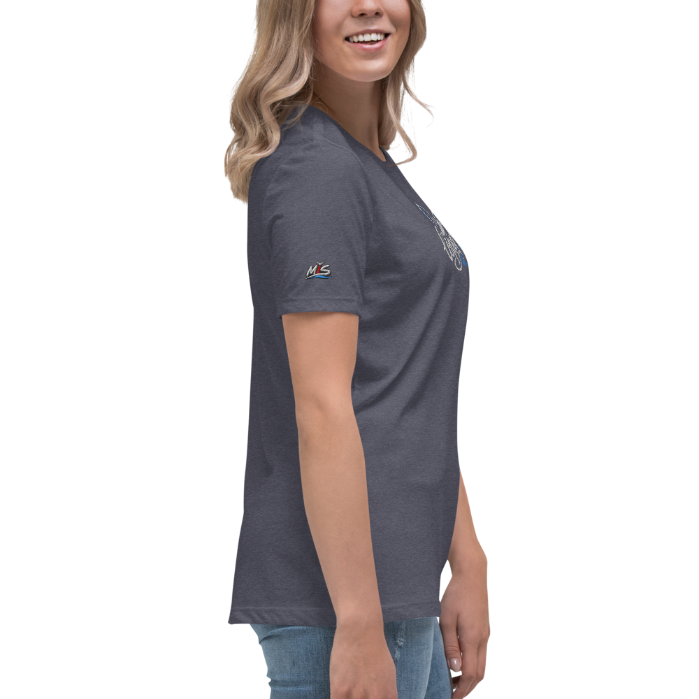Women's Relaxed T-Shirt "löppt" gestickt