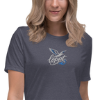 Women's Relaxed T-Shirt "löppt" gestickt