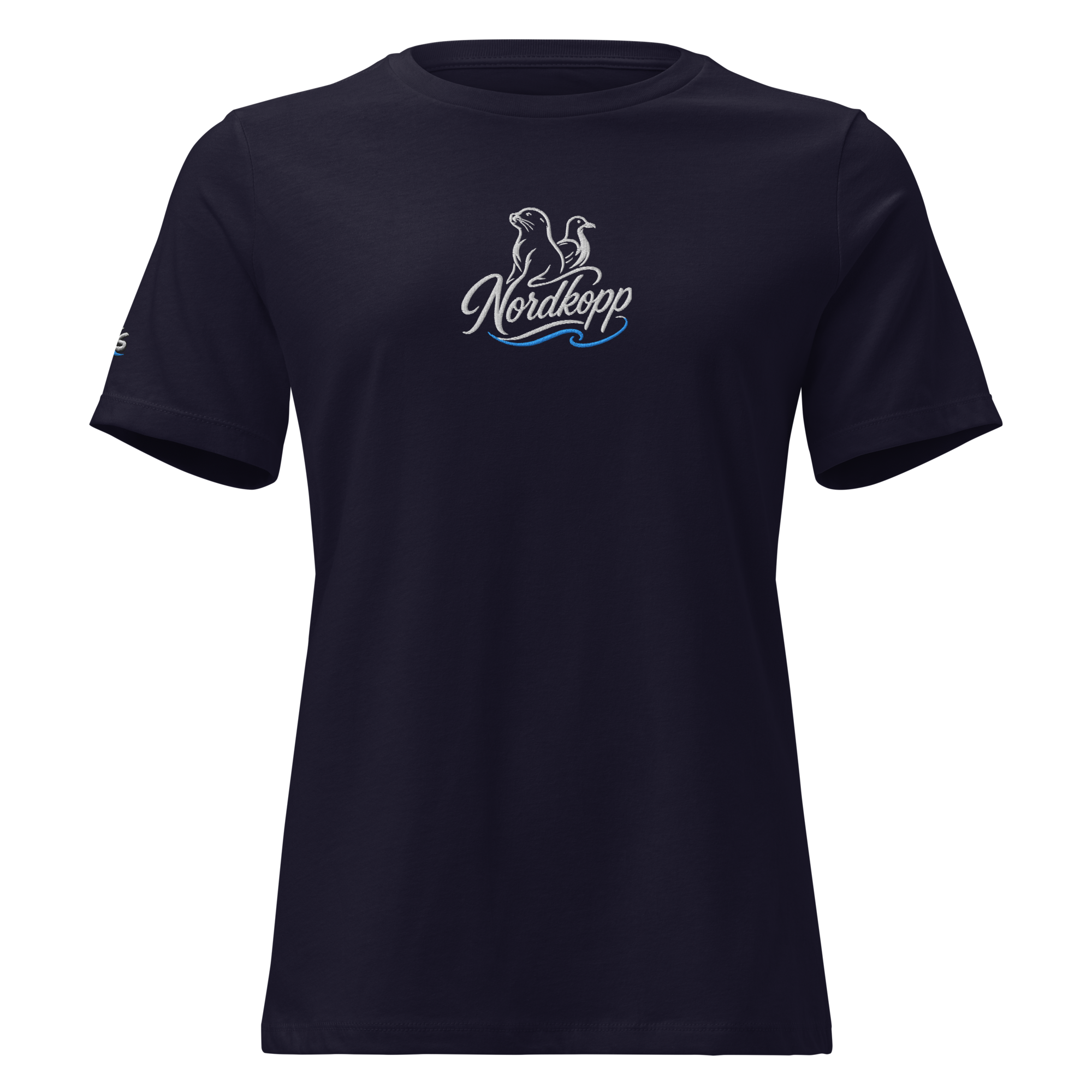 Women's Relaxed T-Shirt "Nordkopp" gestickt