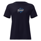 Women's Relaxed T-Shirt "Fischkopp" gestickt