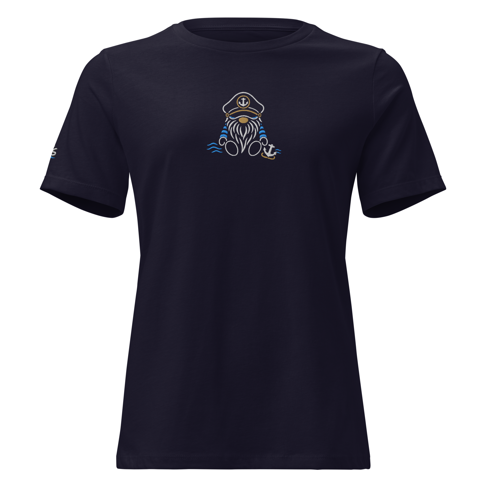 Women's Relaxed T-Shirt "Seemannswichtel" gestickt