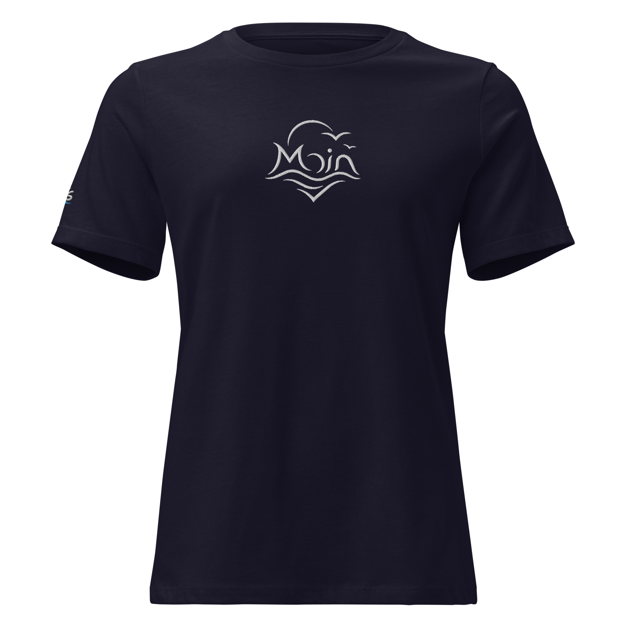 Women's Relaxed T-Shirt "Moin" gestickt